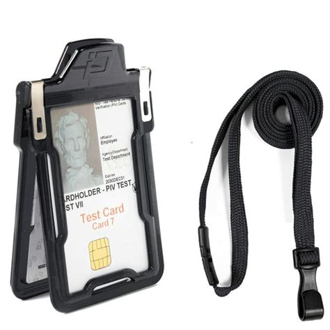 pocket leash id badges rfid|4 x 3 id badge holder.